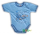 Body Happy krótki rękaw niebieskie pociąg r. 68