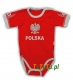 Body kibica reprezentacji krótki rękaw czerwone r. 62